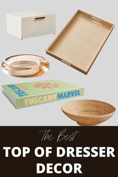 top of dresser decor Top Dresser Organization Ideas, Top Of Dresser Decor, Dresser Organization Ideas, Top Of Dresser, Home Organization Binders, Simple Table Decorations, Pretty Table Settings, Table Centerpieces For Home, Diy Table Decor