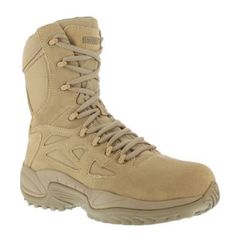 Reebok RB894 Women's Side Zip Desert Tactical Boots with Safety Toe Tactical Shoes, Tan Boots, Tactical Boots, Military Boots, Reebok Shoes, Desert Boots, Safety Shoes, Tactical Gear, Men Shoes Size