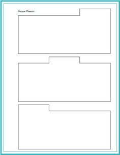 an image of a blank paper with blue border