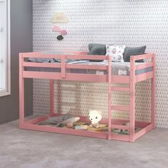 Gaston II Twin Loft Bed - Ornate Home Bunk Bed Sets, Low Bunk Beds, Loft Bed Frame, Loft Bunk Beds, Twin Size Loft Bed, Low Loft Beds, Loft Space, Twin Loft Bed, Twin Bunk Beds