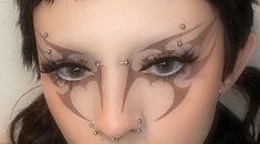 Goth Eye Makeup, Drag Make-up, Punk Makeup, Graphic Makeup, Rave Makeup, Swag Makeup, Smink Inspiration, Eye Makeup Designs, Dope Makeup