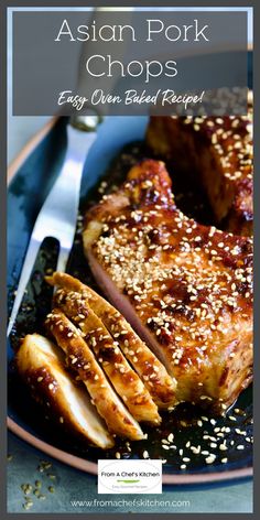 The tantalizing sweet, spicy, savory flavors of these easy baked Asian Pork Chops will transform your weeknight dinner routine!  Made with pantry ingredients, they can be on the table in under 45 minutes! Asian Marinated Pork Chops, Asian Pork Chops, Food Asian, Asian Pork, Oven Baked Recipes, Pantry Ingredients, Food Meat, Pork Meat, Easy Oven