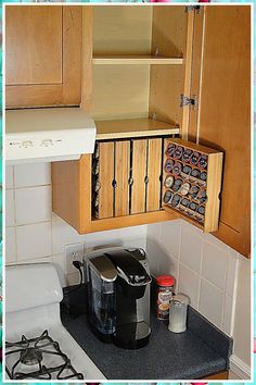 Kitchen Cabinet - Visit today for you will never know what you will discover. Click to visit NOW! Open Cabinet, Cup Storage, Corner Storage, Smart Kitchen, Home Office Organization, Minimalist Kitchen, Diy Kitchen