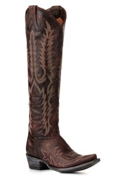 Old Gringo Women's Mayra Bis Chocolate Brown 18" Tall Snip Toe Cowboy Boots Tall Cowboy Boots, Tall Cowgirl Boots, Summer Stuff, Western Boots Women, Tall Leather Boots, Knee High Leather Boots, Cute Fits, Cowgirl Boots, Western Boots