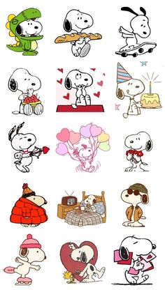 snoopy stickers are all over the place