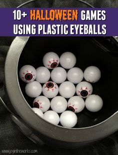 halloween games using plastic eyeballs