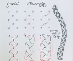 the instructions for how to tie a knot in two different ways, including an arrow