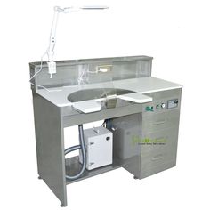 Buy TR-DLW01 Workstation, Get All Dental Lab Products 12% off. Just USD $1,065.00 Dental Workstation Single Person Laboratory Equipments Built-in-Vacuum, 1.2M Length 1.The body is all stainless steel. 2.Tabletop: Bright acrylic panel. 3.Working surface: stainless steel material. 4.Seven drawers color for your choose.(Green/white/blue/red/champagne/gold/black)  Contact below: Email: treedental@treedental.com Website: www.treedental.com  #treedental #Workstation #DentalLab #DentalWorkstation Dental Furniture, Dental Equipment, Dental Technician, Jewelry Store Design, Red Champagne, Laboratory Equipment, Dental Lab, Dental Supplies, Lab Equipment