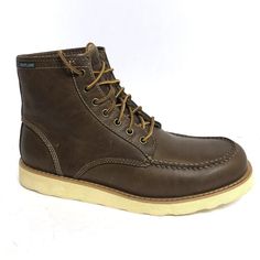 -New With Box -Ff Rugged Brown Lace-up Boots For Outdoor, Rugged Brown Shock-resistant Boots, Brown Rugged High-top Chukka Boots, Brown Boots For Outdoor, Medium Width Fit, Rugged Fade-resistant Brown Work Boots, Eastland Shoes, Brown Boots, Chukka Boots, Lumber