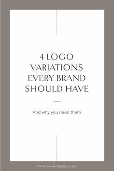 the four variations of logos every brand should have and why you need them to use them