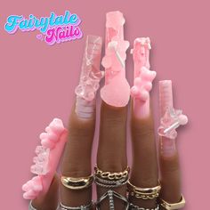 "Gummy Beary Pink  Press On Nails SIZE: 3XL THUMB: 2 INDEX: 7 MIDDLE: 5 RING: 8 PINKY: 10 FITS MEDIUM-LARGE NAIL BEDS Style in photo: \"XXXL SQUARE\" ALL PRESS ONS ARE HANDCRAFTED PRICES WILL VARY DEPENDING ON ADD-ONS SUCH AS CHARMS, STONES, ETC. **ALL SALES ARE FINAL! NO REFUNDS OR EXCHANGES, SO PLEASE MAKE SURE YOU KNOW YOUR EXACT MEASUREMENTS BEFORE ORDERING** If your nail size does not match our pre-made sets, please select \"Custom Size\" in the drop down menu option and sen your measurements via the \"CONTACT\" page. Nails containing bling and other add ons (Custom Nails) will be made to order. Processing times are 7-10 business days. If you need your order sooner, please select \"Next Day\" for faster processing and shipping. All orders come with application kits: Nail file, nail bu Page Nails, Press On Nails Size, Bear Nails, Pink Press On Nails, Candy Nails, Nails Size, Custom Nails, Bears Nails, Contact Page