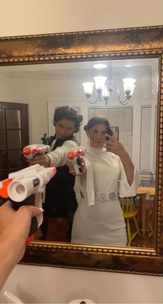 Han And Leia Couples Costume, Han And Leia Costume Halloween, Couple Halloween Costumes Asian And White, Hollween Costumes Couple, Hollowen Coustums Ideas For Couples, Cool Couple Costumes Creative, Good Couples Halloween Costumes, Star Wars Party Outfit