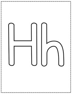 the letter h is made up of lines and has been drawn in two different ways