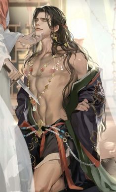 Character Inspiration Male, Man Art, Anime Guys Shirtless, Character Collection, Cool Anime Pictures, Male Art, Boy Art, Fantasy Clothing, Handsome Anime Guys