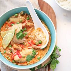 a bowl of soup with meat and vegetables