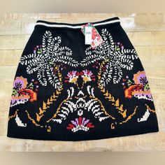 Farm Rio X By Anthropologie Knit Palm Mini Skirt New With Tags Pull On Styling Acrylic Paid $150 Farm Rio, Palm Tree, Mini Skirt, Anthropologie, Womens Skirt, Black Pink, Mini Skirts, Skirt, Tags