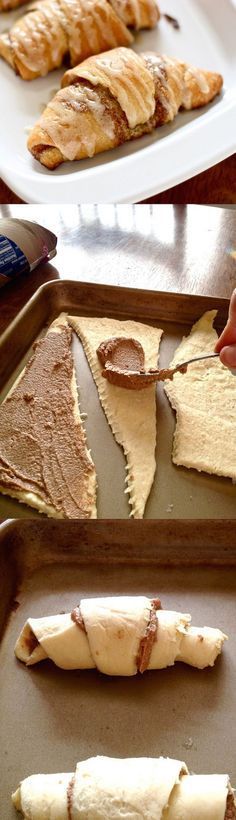 some food is laying out on a baking sheet and ready to be baked in the oven