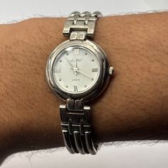 Vintage Silver Watch. Fully Functional With Brand New Batteries. Fits 7 In Wrist Q3 Silver Watch Aesthetic, Watches Women Vintage, Vintage Silver Watch, Silver Watches, Silver Watches Women, Grunge Streetwear, Christmas Inspo, Watch Vintage, Christmas 2024