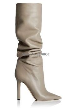 VCSHOES Women Pointed Toe Knee High Stiletto Heel Boots Leather Long High Heel Boots Formal Dress Heels Shoes as picture-35 Stiletto Heel Boots, Popular Boots, Womens Designer Boots, Handcrafted Boots, Tamara Mellon, High Top Boots, Stiletto Boots, Super High Heels, Pointed Heels