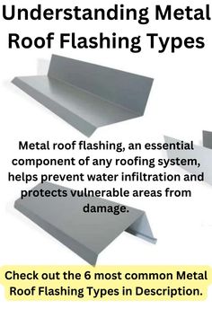 metal roof flashing types and their uses