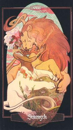 the cover to strength, with an illustration of two women embracing each other