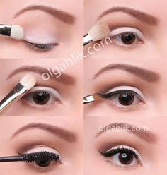 Tutorial Eyeliner, Mascara Hacks, Mekap Mata, Drag Make-up, Make Up Inspiration, Beauty Make-up, Makijaż Smokey Eye, Eyeliner Tutorial, Natural Eyes