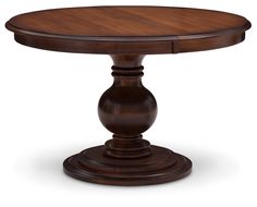 an oval wooden table with two pedestals on each side and one end at the top