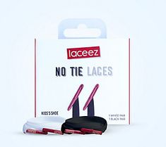 Turn your child's favorite shoes into slip-ons with these no-tie shoelaces boasting a stretchy fuss-free design. From Laceez. No Tie Laces, Tie Shoelaces, Shoe Laces, Fashion Shoes, Free Design, Slip On, Turn Ons, Design