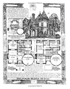 the floor plan for a victorian home