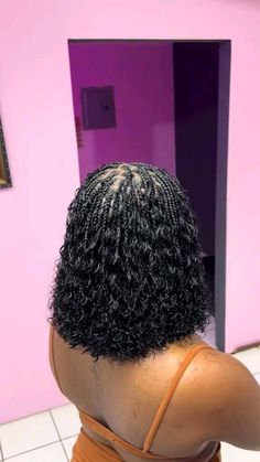 Braid Bobs For Black Hair, Goddess Braids All Back, Boho Short Box Braids, Bob Boho Hairstyles, How To Style Boho Bob Braids, Knotless Braids With Wet And Wavy Hair, Boho Braids Bob Hairstyles, Boho Braid Bob Braids, Goddess Braids Bob Hairstyles