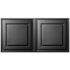 an image of two black cabinets on a white background with no one in the photo