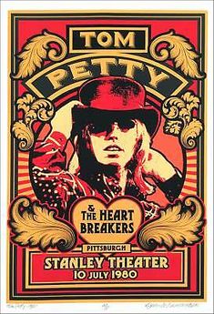 the poster for tom petty's concert