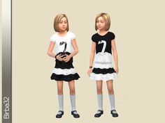 The Sims Resource, Sims Resource, Ruffle Skirt, The Sims, Sims 4, Dress Collection, Favorite Things List, Designer Dresses, Kids Outfits