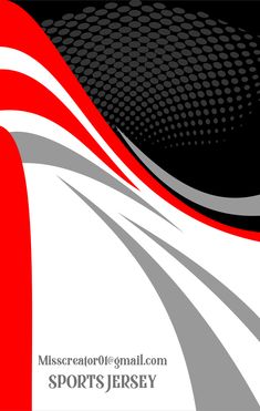 a red and white abstract background with black, gray, and white lines in the center