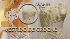 two mannequins are shown with the words vest do crochet