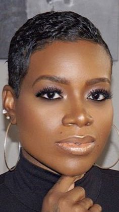 Lace Hairstyle, Very Short Pixie Haircut Black Women, Hairstyles With Shaved Sides, Shaved Sides And Back, Relaxed Hairstyles, Short Hairstyles For Black Women, Short Hair Styles African American, Black Hair Cuts