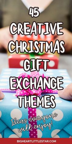 Candy Exchange Ideas, Small Office Christmas Party Ideas Gift Exchange, Christmas Ornament Exchange Party Ideas, Themed Christmas Gift Exchange Ideas, Family Gift Exchange Ideas Christmas, Christmas Party Exchange Ideas, Christmas Present Theme Ideas