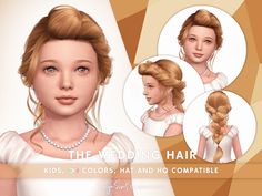 the wedding hair for kids and colors that are compatible