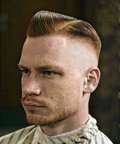 Short Pompadour with Side Part Fade Short Pompadour, Pompadour Haircut, Pompadour Men, Pompadour Hairstyle