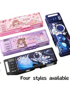 1pc Multi-Function Stationery Case With Password Lock, Double-Layer And Large Capacity Pencil Case 1PC    PP     Filing Products, size features are:Bust: ,Length: ,Sleeve Length: Diy Crafts Love, Cute Pencil Case, Pencil Case Stationery, Stationery Storage, Desktop Accessories, Space Travel, Pen Case, Accessories Storage, Kids Sleepwear