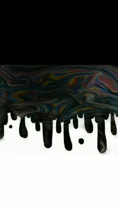 an abstract black and white background with dripping paint