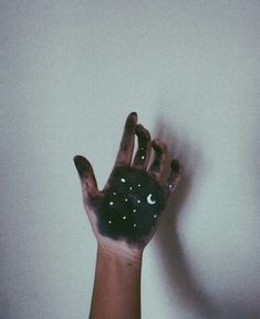 a person's hand with black paint on it and the words can you save a heavy dirty soul?