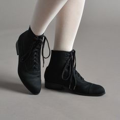 Meet Watson, the ideal Edwardian sporting boot. Based on original period examples, Watson features all-canvas uppers and linings, and a treaded rubber sole. Perfect for all-day wear, Watson is easy to break in, flexible, and extremely comfortable. Watson is fitted throughout the ankle, and has a relaxed ball-of-foot, a American Duchess, Wool Sweaters Womens, Kawaii Shoes, Wrap Heels, Aesthetic Shoes, Leather Slippers, Break In, Shoe Clips, Sleek Fashion