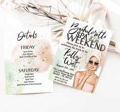 two flyers for an event with flowers on them