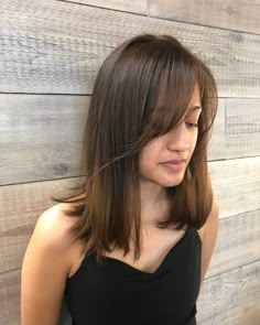 Side Bang Haircuts, Side Fringe Hairstyles, Straight Hairstyles Medium, Straight Layered Hair, Side Bangs Hairstyles, Side Swept Hairstyles, Side Fringe, Glamorous Hair