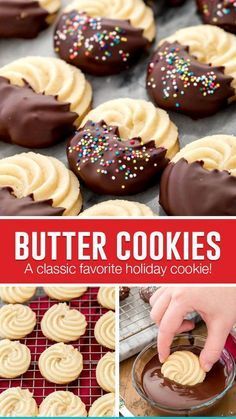 Butter Cookie Recipe Christmas, Holiday Cookies Thanksgiving, Paintings Simple, Italian Butter Cookies, Easy Holiday Cookies, Buttery Cookies, Xmas Cookies