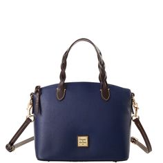 Structured & Chic  Style meets structure in this stylish find. Crafted from textured coated Italian leather, this satchel is ready for every single day. Monogram Pendant, Key Hook, Leather Satchel Bag, Credit Card Wallet, Dooney And Bourke, Dooney & Bourke, Dooney Bourke Handbags, Satchel Bag, Leather Satchel