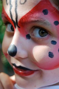 Lady Bug Makeup, Ladybug Face Paint, Ladybug Makeup, Ladybug Girl, Ladybug Costume, Body Suit Tattoo