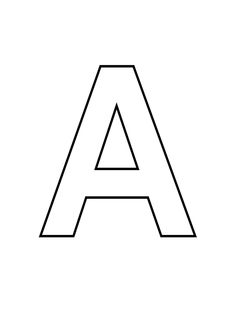 the letter a is made up of lines