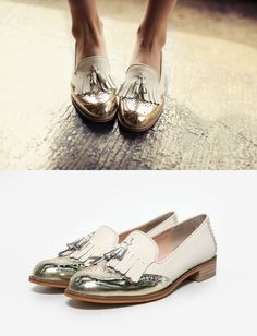 Gold Oxfords Daily Shoes, Everyday Uniform, All About Shoes